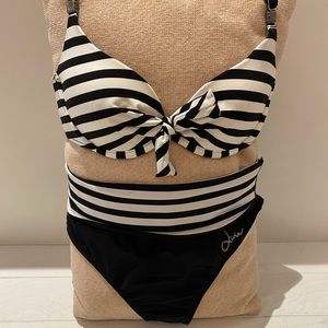 Striped bikini